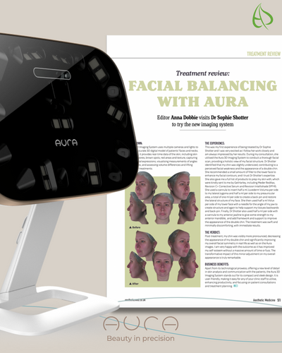 Aura in Action: Featured in Aesthetic Medicine’s Latest Article on Facial Balancing