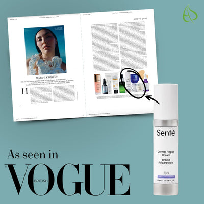 Senté Dermal Repair Cream features in British Vogue!