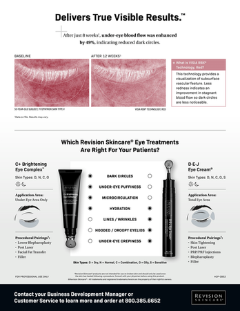 Revision Skincare® C+ Brightening Eye Complex™ Leave Behind A4 Leaflet